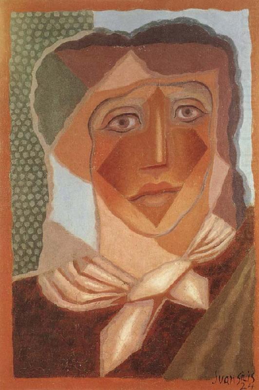Juan Gris The fem wearing the scarf china oil painting image
